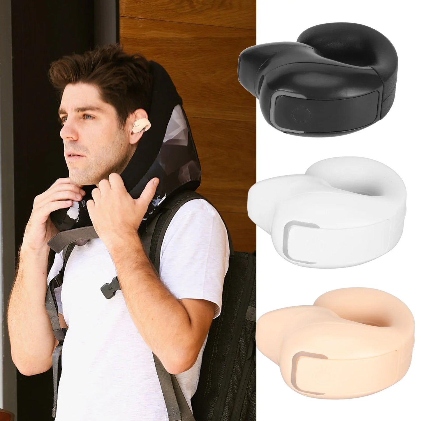 Wireless Earbuds Bluetooth 5.3 Single Ear Clip Lightweight Ergonomic One Button Bluetooth Earbuds for Music for Running