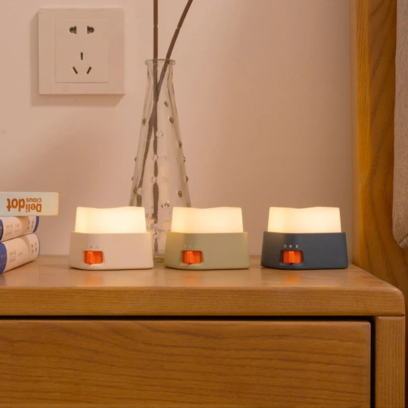 LED Night Lights Bedside Table Lamp Room Decoration USB Rechargeable Led Lamp.